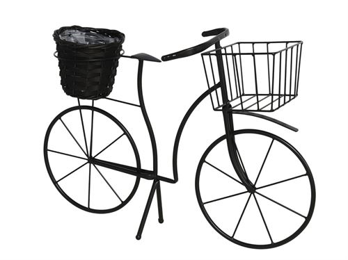 BICICLETA METAL COM VASO 53X18X36