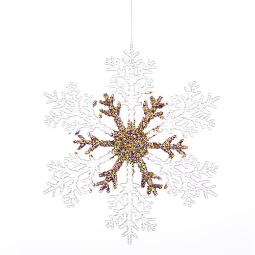 PENDENTE NATAL ESTRELA NEVE 20CM