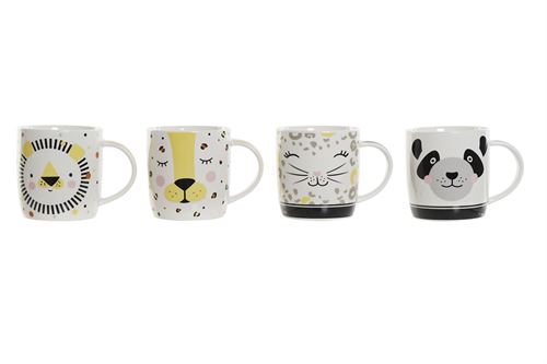 CANECA NEW BONE 12X8,5X9 350ML, ANIMAIS 4MOD