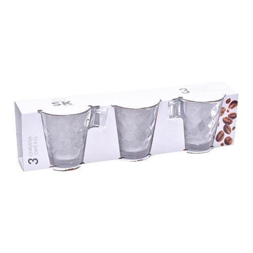 01636 CHAVENA CAFE VIDRO PACK3UN 800-361 CX24