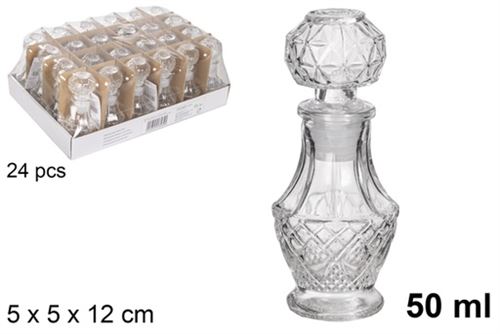 119017 GARRAFA VIDRO LICOR YAKARTA 50ML