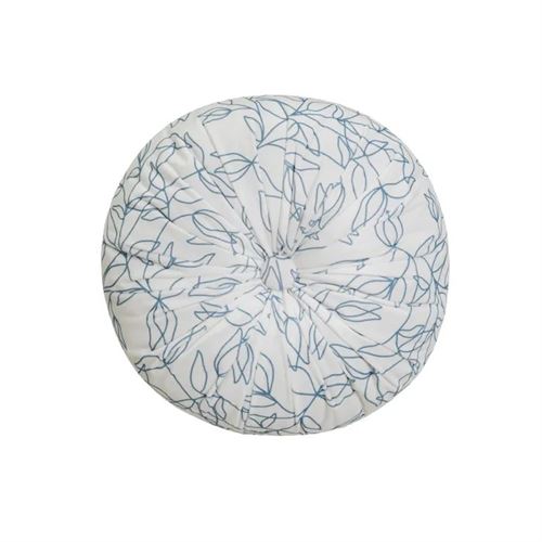 805769 ALMOFADA VELUDO IMPRESSO BELLS AZUL 40 X 40 CM