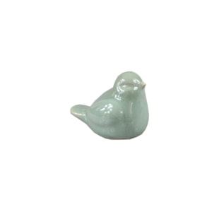10220928 PASSARO CERAM 17cm Verde GB19D047-Sg