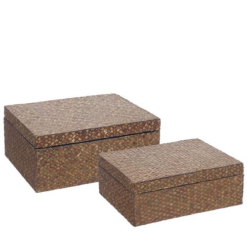 76170 BAMBU - CONJ. 2 CAIXAS RETANGULARES  C 24,00 L 19,00 A 10,00