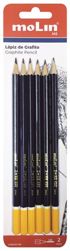 LHB450-06 MOLIN BLISTER C/6 LAPIS HB