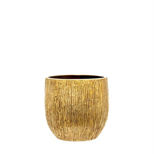 29183 VASO 12 RELEVO RISCADO OURO C 14,00 L 13,50 A 14,00