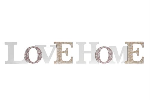 DECORACAO MDF 37X2X12 HOME LOVE 2 SORT.