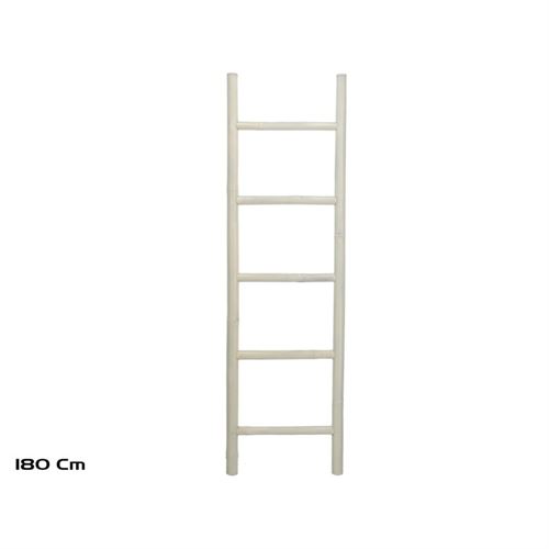 193526 ESCADA DE BAMBU 180 CM BRANCO