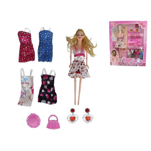 125343 BRINQUEDO BONECA COM ACESSORIOS 26X4,5X32CM