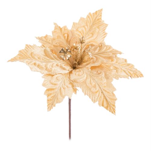 742093 POINSETTIA TECIDO OURO 25 X 34 CM