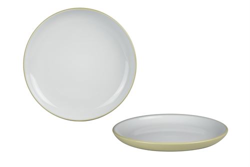 ASSIMA028 PRATO SOBREMESA GRES MALAGA CREME 19,5CM