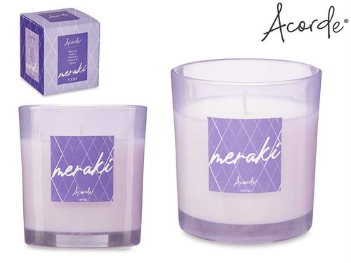 86487 VELA COPO VIDRO VIOLETA 120GR