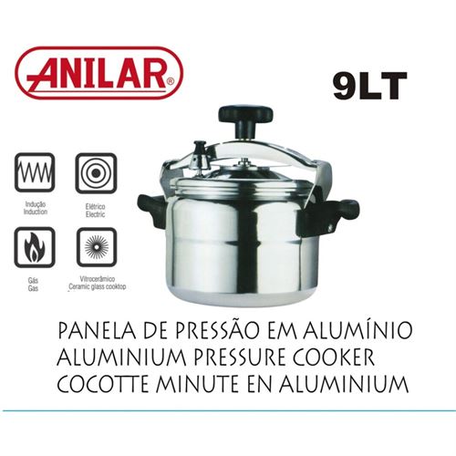 PANELA PRESSAO ALUMINIO 9LT