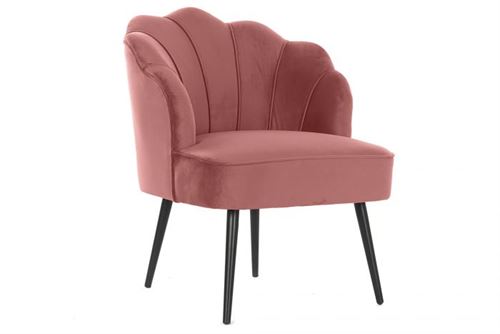 MB-190848 CADEIRA POLIÉSTER MDF 67X67X83 VELUDO ROSA