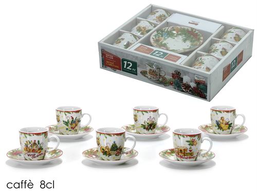 SET CAFE CERAMICA 8CL NATALCOOKIES