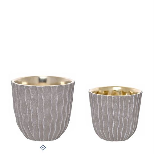28490 VASO CERAMICA GOLDEN NATURE C 14,00 L 14,00 A 12,50