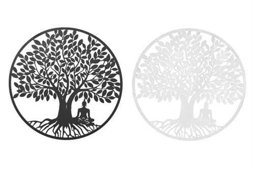 DP-204661 DECORACÃO PARED METAL 100X1X100 ARBOL BU 2 SORT