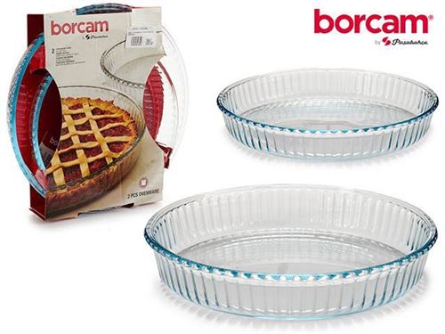 TARTEIRA VIDRO BORCAM 32CM 75603 SET2