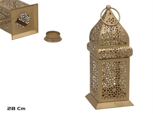602424 LANTERNA 23CM MTL