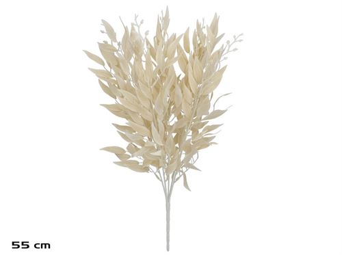 540214 BUQUÊ DE FOLHAS DE RUSCUS X 5 - 55 CM (BEGE)