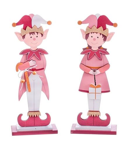 720091 FIGURAS ELFOS MADEIRA 2/M 22,50 X 8,50 X 4,50 CM