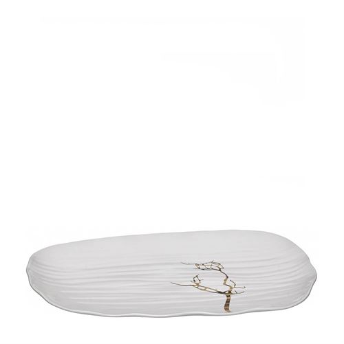 24083 TRAVESSA EM PORCELANA - GOLDEN TREE 22,00X35,50X2,00