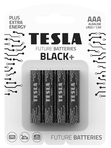 TESLA PILHA BLACK   AAA (LR03) PK-4  ALK