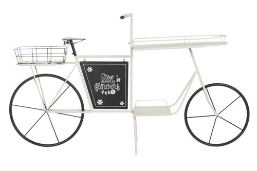 MB-224165 EXPOSITOR METAL 167X41X95 BICICLETA BLANCO