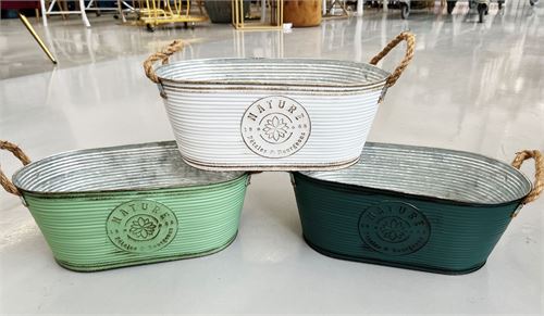 14037 VASO METAL 35X19X14CM