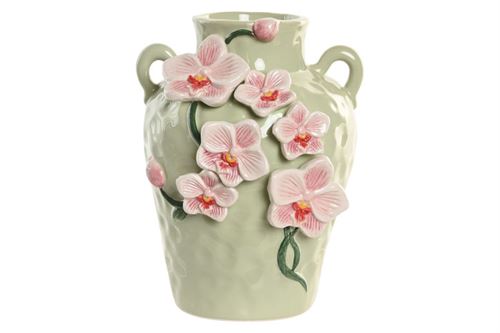 JR-22314 JARRA CERÁMICA 15X15X20 ORIENTAL ROSA