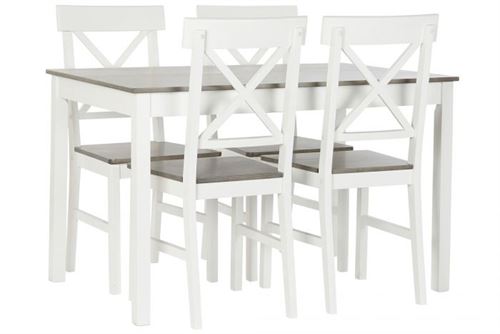 MB-180085 MESA DE JANTAR SET 5 LAMO 118X74X73 BRANCO
