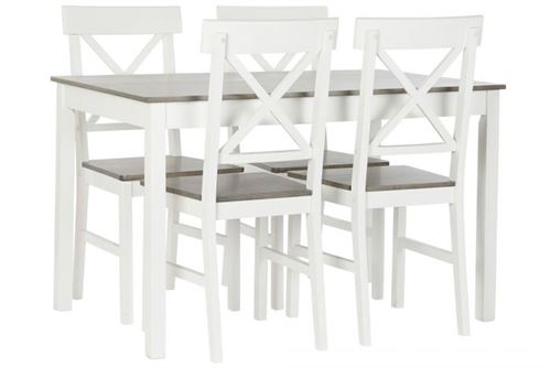 MESA DE JANTAR SET 5 LAMO 118X74X73 BRANCO