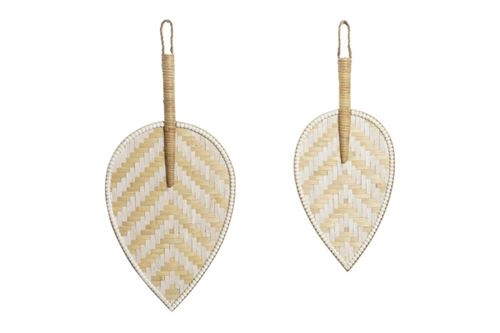 DP-203090 DECORAÇAO DE PAREDE SET 2 BAMBU 27X2X55 LEQUE
