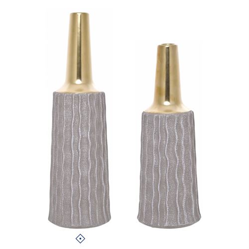 28484 JARRA CERAMICA GOLDEN NATURE  C 13,50 L 13,50 A 46,00