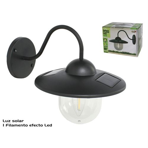 134505 LUZ DE PAREDE SOLAR CALA 1 LED 23.5X18X20CM