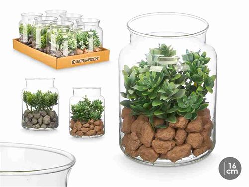 66196 VASO VIDRO PLANTA 2SORT