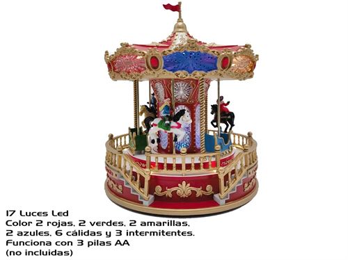 156699 CARROSEL MUSICAL LED 23X23X28