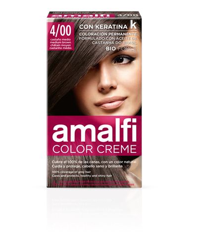 AMALFI COLOR CREME TINTA 4/00 CASTANHO MEDIO