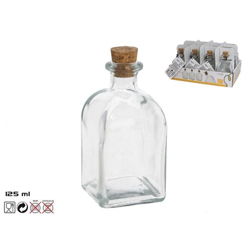 134093 FRASCO DE GARRAFA 125ML 5.00 X 5.00 X 10.50 CM