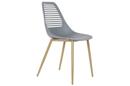 MB-185156 CADEIRA PP METAL 45X56X84 MATE CINZENTO CLARO