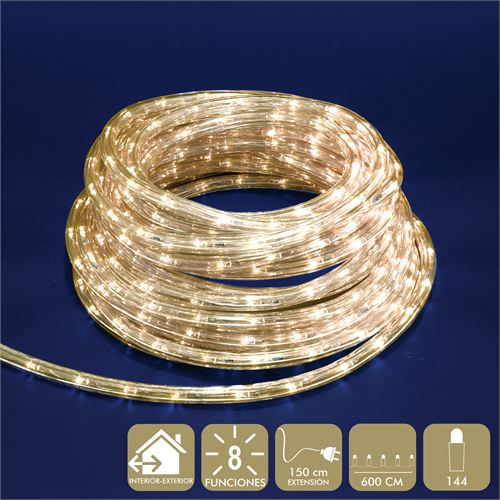 720423 MANGUEIRA 144LED CÁLIDO