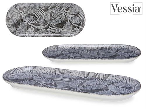 83785 TRAVESSA OVAL FOLHA 15 x 34,5 x 2,5 cm