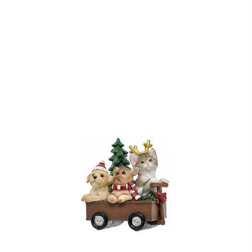 81047 NATAL - CARRINHO C/ ANIMAIS POLIRESINA C 9,00 L 6,00 A 10,00