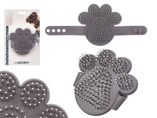 84470 CARDADEIRA FORMA PATA METALICA P ANIMAL CINZENTA