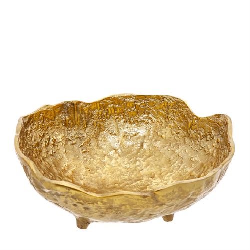 TAÇA ALUMINIO DOURADO C 38,00 L 36,00 A 17,00
