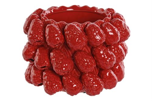 JR-214892 JARRA CERÂMICA 22,5X22,5X16 VERMELHO