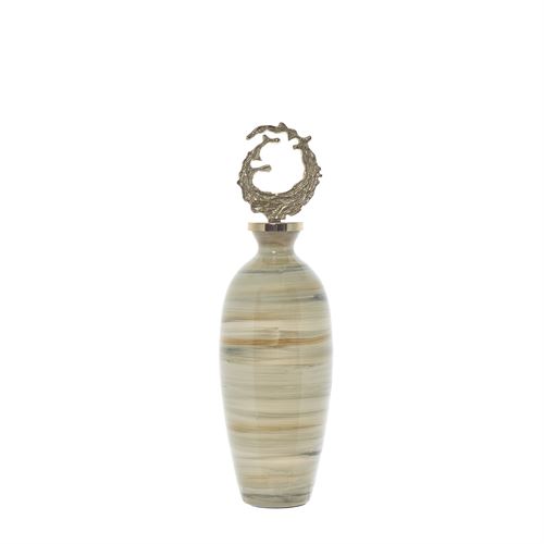 32858 POTE VIDRO ALUMINIO HAPTON C 15,50 L 15,50 A 53,00