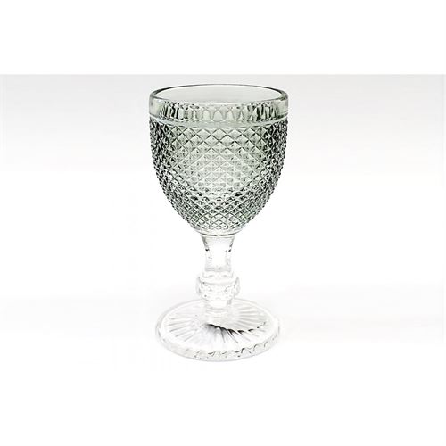 22610 COPO VIDRO VERDE COM PE BRANCO