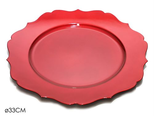 441664 PRATO MARCADOR VERMELHO 33CM