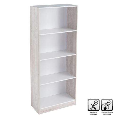 ESTANTE 3 PRATELEIRAS MDF BRANCO 60X29X147CM